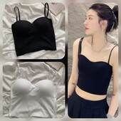 Эластичный топ на тонких лямках, один на выбор