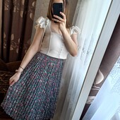 Прекрасна, квіткова спідничка, асиметрія на запах, плісе ❤️Ідеал