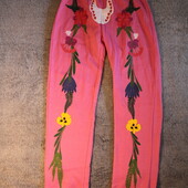 рожеві штани для дому на флісі Lidl р.134-140