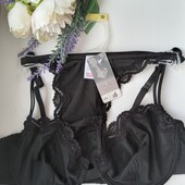 E-vie шикарный кружевной комплект нижнего белья бюстгальтер мягкая чашка 80B+ трусики 14 размер