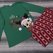 Яркая трикотажная женская пижама отличного качества