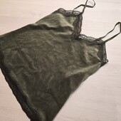Hunkemoller! Велюрова жіноча майка з мереживом Xs розмір!