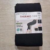 Есмара! Жіночі термолосіни, утеплені жіночі легінси! 100 ден, чорні! 48/50 євро 54/56 наш! Лот 8