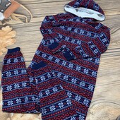 Флисовый слип, кигуруми на 8/9 лет