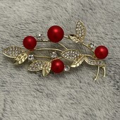 Красивая и яркая новинка, брошь,,Веточка’’высота6.5см.ширина 2.5см