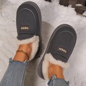 Угги автоледі тапулі утеплені хутром тапки женские для дома и улицы стелька 22,5 см.