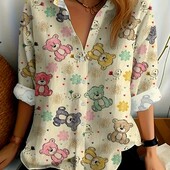 Елегантна, нова сорочка з милим принтом , розмір 2xl