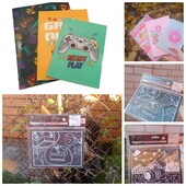 Одним лотом!3шт-Скретч розмальовка+ +набор блокнотов-2 набора!¡і