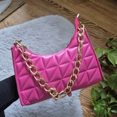 Яскрава, Рожева сумочка міні на цепочці❤️