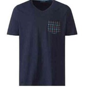 Livergy брендовая мужская новая пижамная футболка цвет синий размер S М