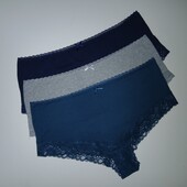 Комплект котонових трусиків з мереживом esmara xxxl