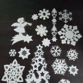 Заламіновані витинанки для вікон.Створіть святковий затишок у вашій оселі