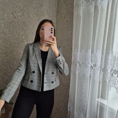 Актуальний жакет в клітинку, стан нового ❤️