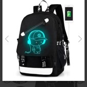 Водонепроницаемый рюкзак с юсб, светящийся в темноте