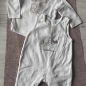 3 тепленькі чоловічки і боді з рукавом 56-58 см