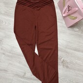 Еластичні штани з оригінальним поясом, розмір L. Нові.