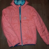 Куртка на дівчинку двустороня