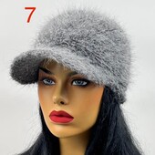 Женская теплая кепка жоккейка ангора букле разные цвета новинки сезона