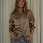 ❤️Стильная шёлковая рубашка M&S❤️Смотрите мои лоты ❤️