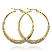 Сережки конго, кільця з пружинкою. Медзолото