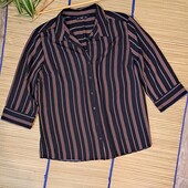 Блуза женская черная в полоску L