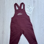 Lupilu.Теплі байкові напівкомбінезони для малечі 74 р.Є етикетка .