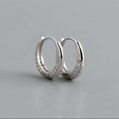 Срібні сережки з фіанітами