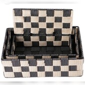 Набор корзинок из 3 шт( цвет голубой)