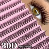 Пучки штучних вій різних довжин, 200 шт