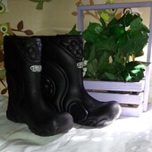 Утепленные качественные демисезонные Резиновые сапоги Krofus размер 32