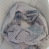 Теплий широкий шарф палантин
