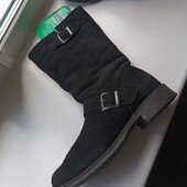 зимние замшевые сапоги