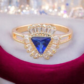 Каблучка Фіаніт 'Xuping' (позолота 18к) 042379