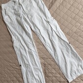 George uk12. Бавовна, білосніжні штанці карго