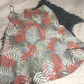 Isle, uk18, міді спідниця льон+ віскоза