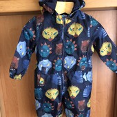 Комбинезон, внутри флис, 74-80 см,Tu. в ідеалі