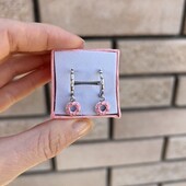 Срібні сережки дитячі з пончиком s925