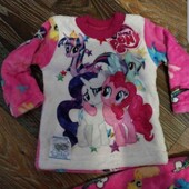 Тёплая пижама на девочку рост 86/92.