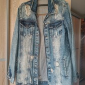 Удлинённая джинсовая куртка