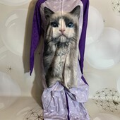 Флисовый слип, кигуруми размер М/Л, состояние хорошее