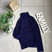 ✨ Базовий гольф рубчик насичено темно синьому кольорі