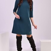 *Костюмка!!!! Женское платье в цвете изумруд,