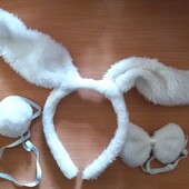 Супер лот!Карнавальний Набір Зайчика білий!