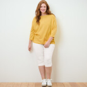 ♕ Стильні еластичні штани довжиною 3/4, Tchibo (Німеччина) розмір наш 50-52(46 євро)