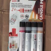 Розпродаж! Набір фарб "Marabu Shine Candle Pen" для декорування свічок