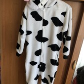 Пижама, человечек, кигуруми, слип, корова, з вушками, р. 6-7 р. 116-122 см. в ідеалі