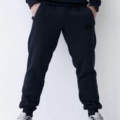 Фліс теплі чоловічі спортивні штани чорні,темно сині на манжеті та прямі , трикотаж, р. 48-58