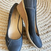 Туфли на танкетке 38р