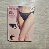 Есмара! Дуже гарні мереживні жіночі труси 44/46 євро 50/52 наш 2 шт! Лот 33