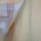 Шикарнейшая тюль отрезок 7м жаккард бирюза с люрексовой ниткой